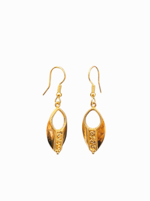 Brass Bali Filigree Earrings 1 Brass Bali Filigree Earrings