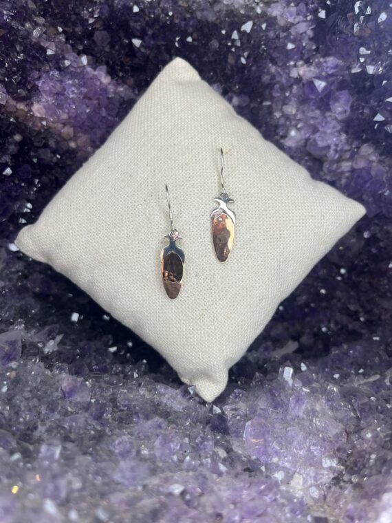 Hammered Copper Earrings 3 Hammered Copper Earrings