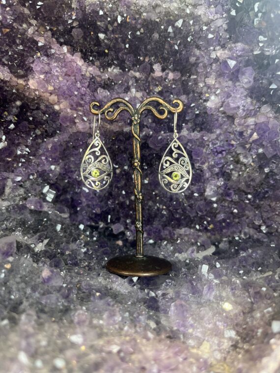 Eyes of Egypt with Peridot Earrings 3 Eyes of Egypt with Peridot Earrings