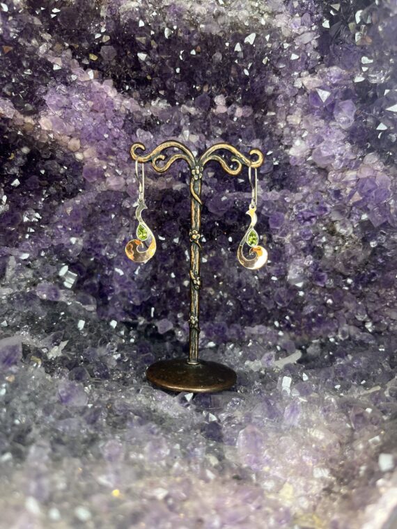Peridot with Copper Accent Earrings 2 Peridot with Copper Accent Earrings