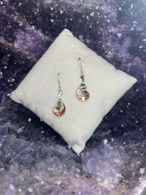 Peridot with Copper Accent Earrings 3 Peridot with Copper Accent Earrings