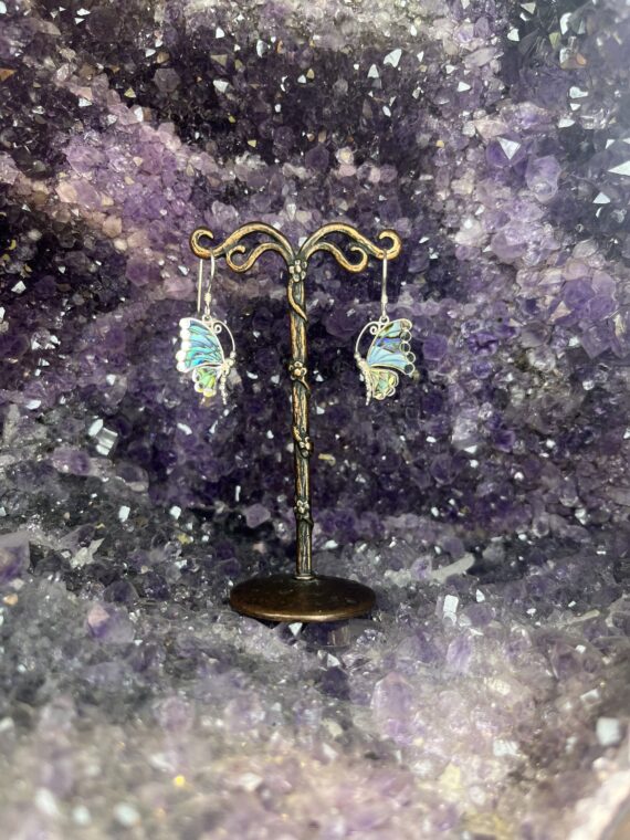Paua Butterfly Earrings 2 Paua Butterfly Earrings